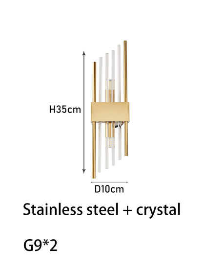 Modern Gold/Black luxury crystals Wall Sconce Lights,lustre hotel,Hallways,Bedrooms other Home Decor,Outdoor indoor night light