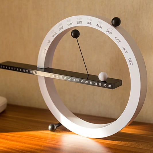Indoor Office Decor Ornament Creative Mounting Clock Magnetic Calendar Home Desk