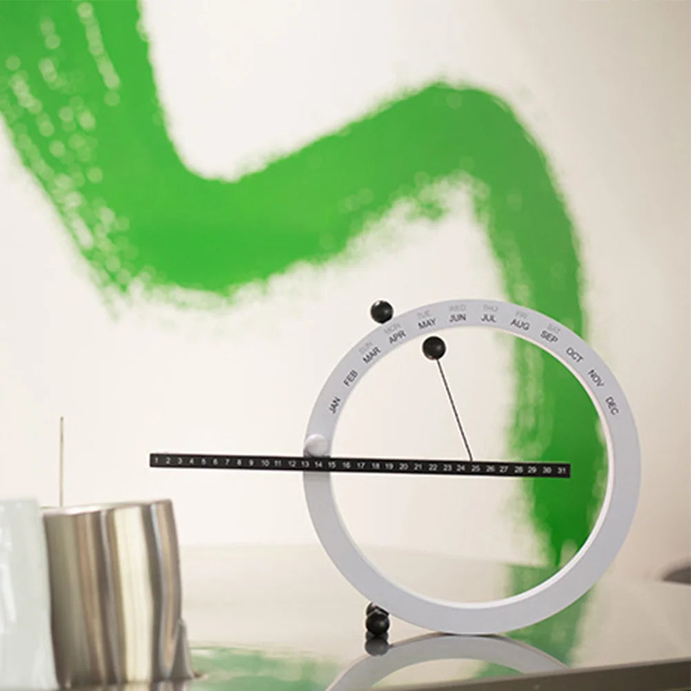 Indoor Office Decor Ornament Creative Mounting Clock Magnetic Calendar Home Desk