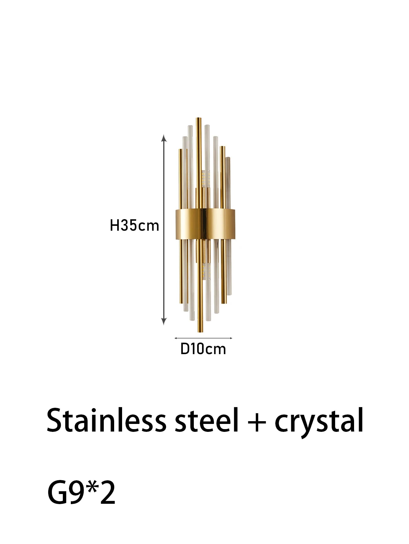 Modern Gold/Black luxury crystals Wall Sconce Lights,lustre hotel,Hallways,Bedrooms other Home Decor,Outdoor indoor night light