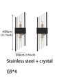 Modern Gold/Black luxury crystals Wall Sconce Lights,lustre hotel,Hallways,Bedrooms other Home Decor,Outdoor indoor night light